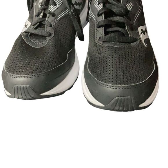 Saucony Mens Mesh Sneakers Black White  Cohesion 16 Versarun Size 10  S20781 NEW - Picture 4 of 10